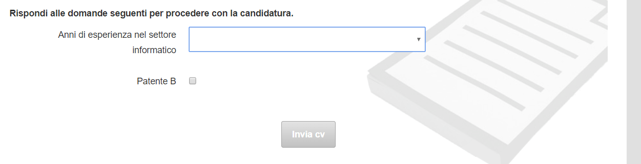 esempio career site killer question