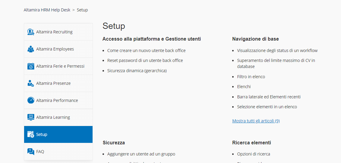 Knowledge Base - Setup