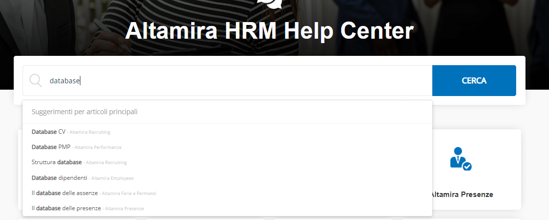 Knowledge Base Altamira Suggest