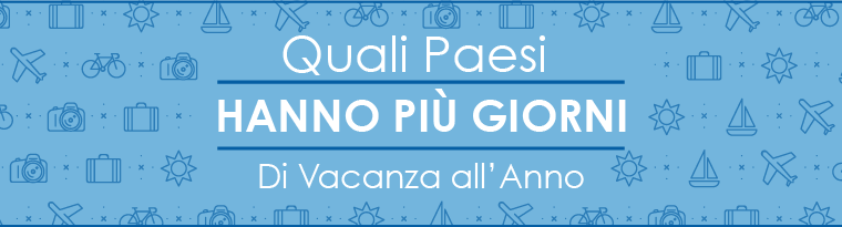 Banner quanti giorni di vacanza l'anno nei vari paesi