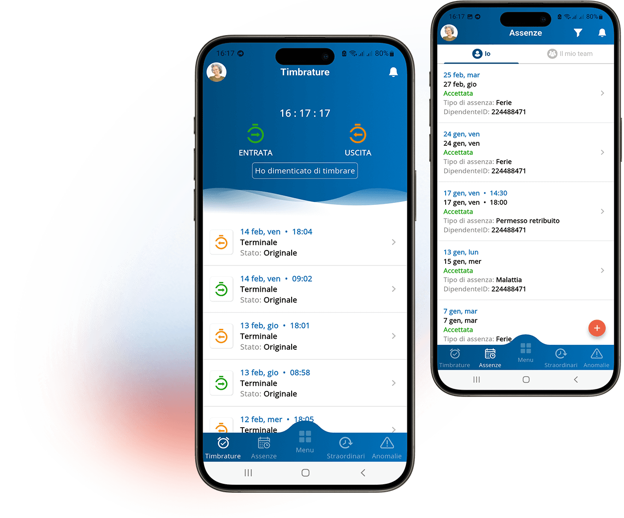 un esempio di app mobile per la gestione HR