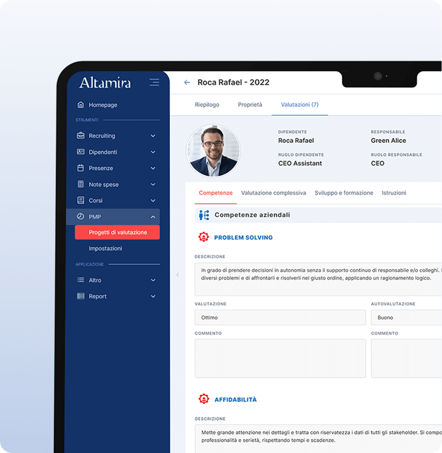 Dipendente al centro