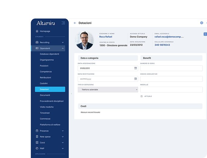 Dotazioni e Provvedimenti