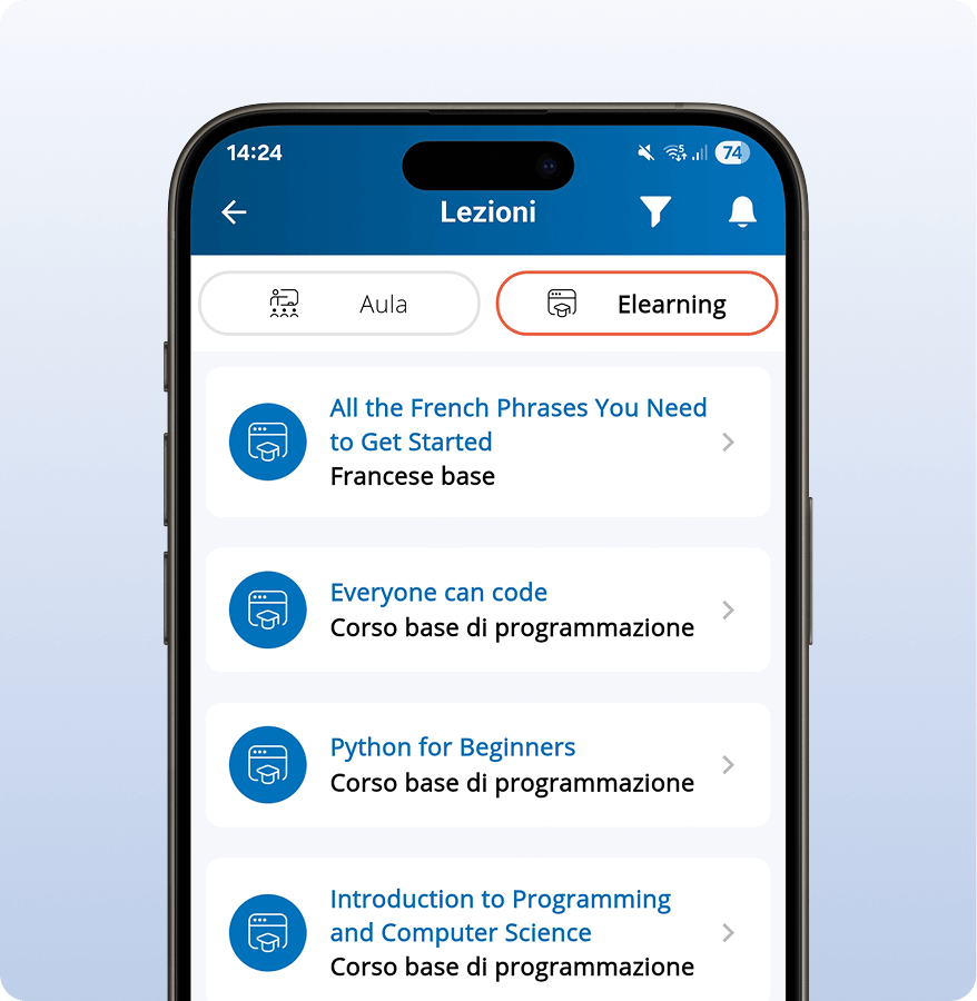 Lezioni via Smartphone