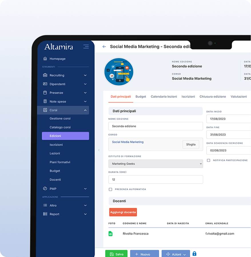 Piano di formazione edizioni